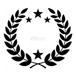 黑白星环徽章图案