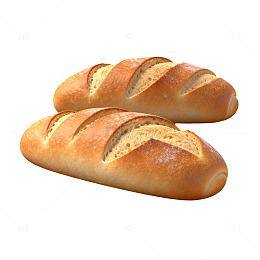 3D面包烘焙食品渲染图
