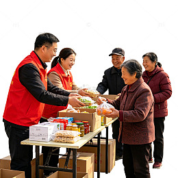 公益慈善写实 志愿者 老年人