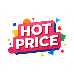多彩HOTPRICE促销标签设计素材