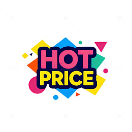 多彩时尚HOTPRICE促销标识设计素材