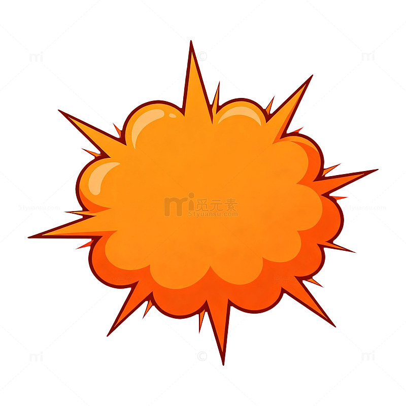 爆炸效果卡通图形素材