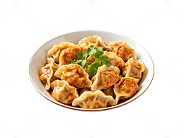 美味饺子装盘图片