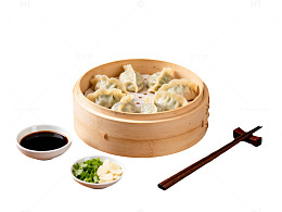 中式点心蒸笼美食