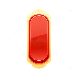 卡通红色按钮图标设计元素