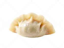 白色背景饺子美食片