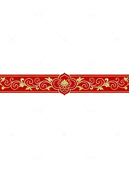 红色传统花纹装饰图案