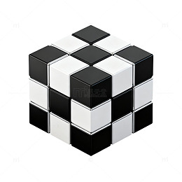 魔方三维立体图案设计素材