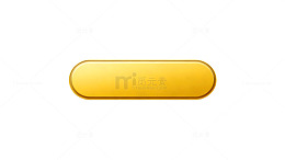 金色按钮简约设计元素