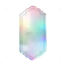 彩虹镜梦幻装饰图案