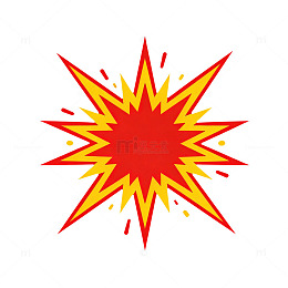 爆炸效果图案设计元素