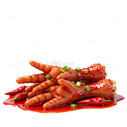 红烧鸡爪美食
