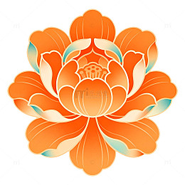 莲花图案装饰设计素材