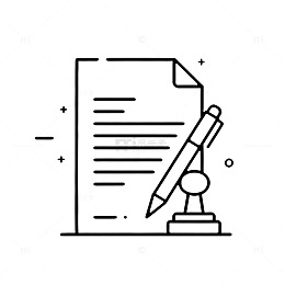 简约风格书写工具图标
