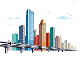 现代城市插画