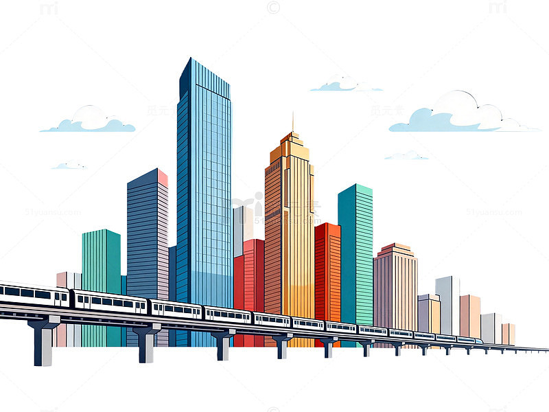 现代城市插画