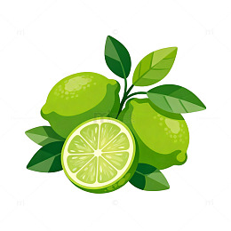 插画风格柠檬水果设计素材