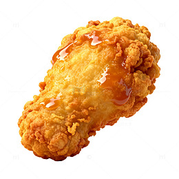 金黄炸鸡美食
