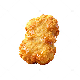 金黄炸鸡美食片