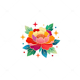 花卉图案设计插画