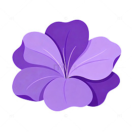 紫色花卉矢量图案设计素材