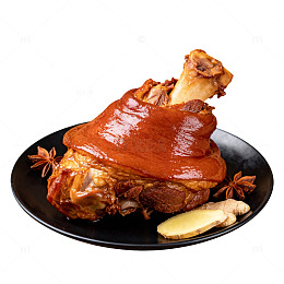 卤味猪肘美食片
