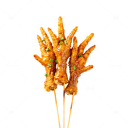 烧烤鸡爪美食小吃