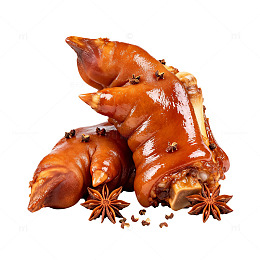 卤味猪脚美食图片