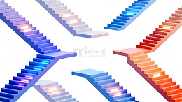 抽象阶梯图案设计素材