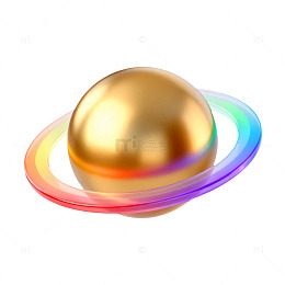 金色行星幻想艺术图