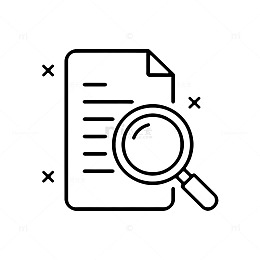 线描搜索文档图标设计素材