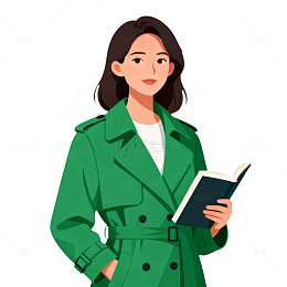 时尚女性插画素材