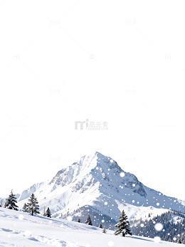 雪山风光冬季背景图