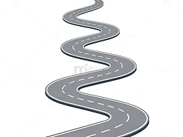 蜿蜒公路图示