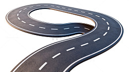 蜿蜒公路三维模型