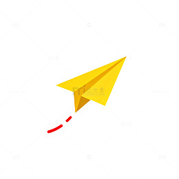 简约纸飞机矢量图标