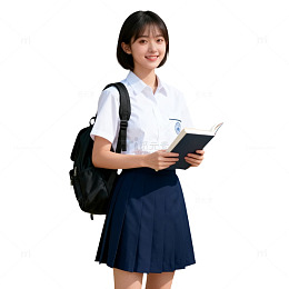 校园青春学生阅读肖像