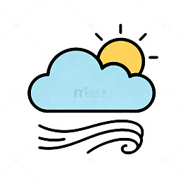 卡通风天气图标设计元素