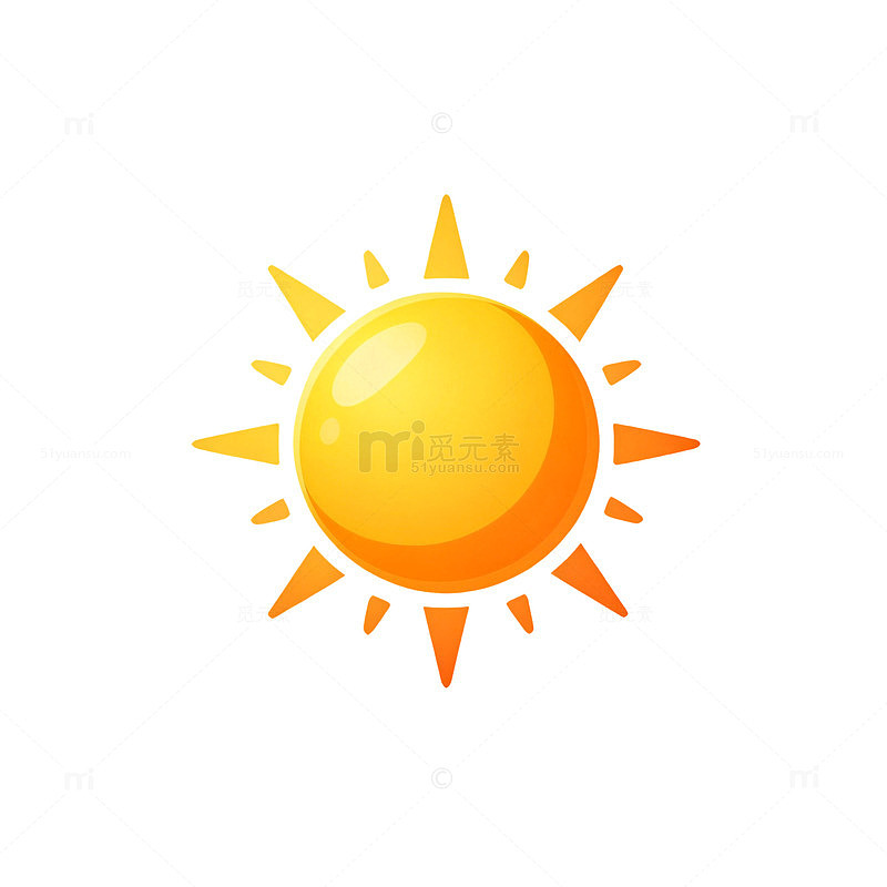 卡通太阳图标设计素材