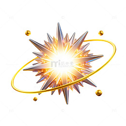 炫光星环特效图案设计元素