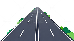 简约风格公路插画