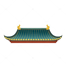 中国风传统建筑屋檐图案