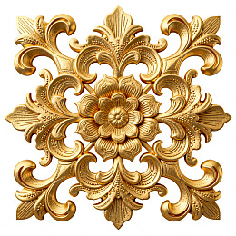 金色华丽花纹装饰图案