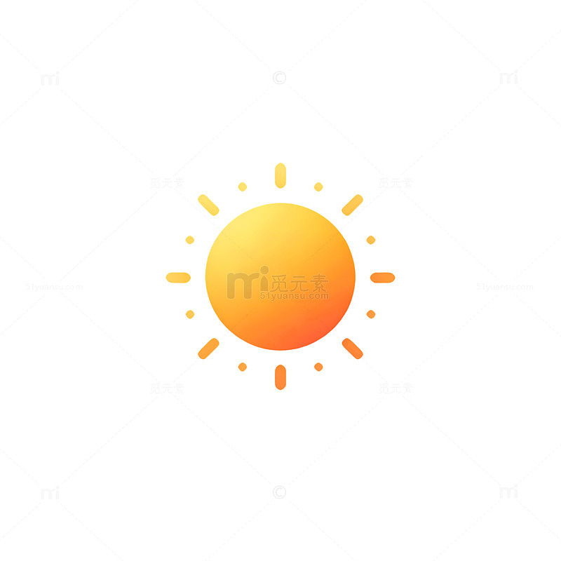 卡通太阳图标设计元素