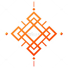 橙色调几何图形设计素材