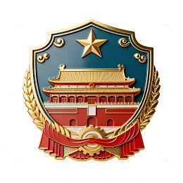 国徽风格天安门徽章设计元素