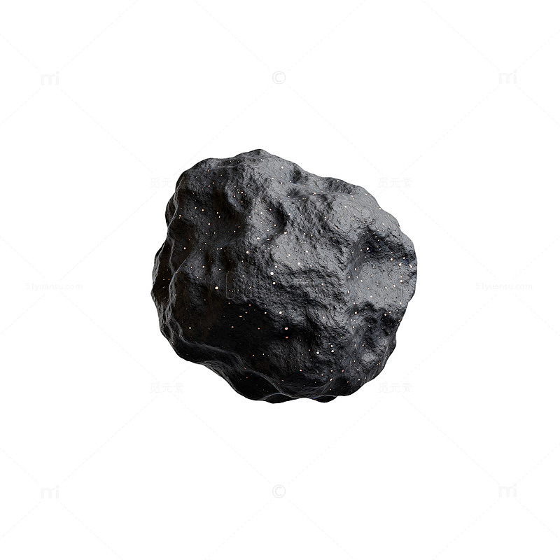 黑色陨石太空质感元素