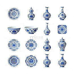 青花瓷艺术品展示