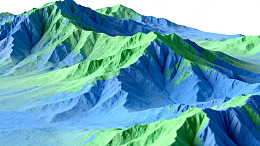 三维山地地形图