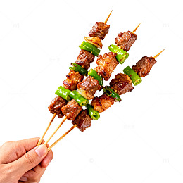 烤肉串美食烧烤小吃